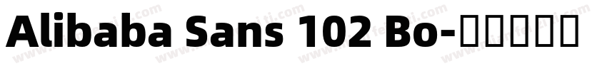 Alibaba Sans 102 Bo字体转换